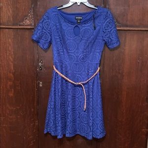 Navy Dress w/ belt